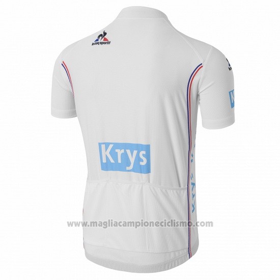 2016 Abbigliamento Ciclismo Tour de France Bianco Manica Corta e Salopette